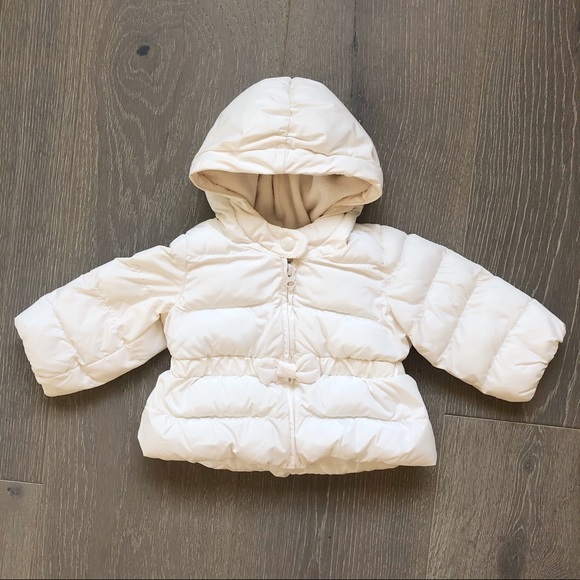 GAP Other - GAP Girls White Winter Puffy Coat Size 6-12m